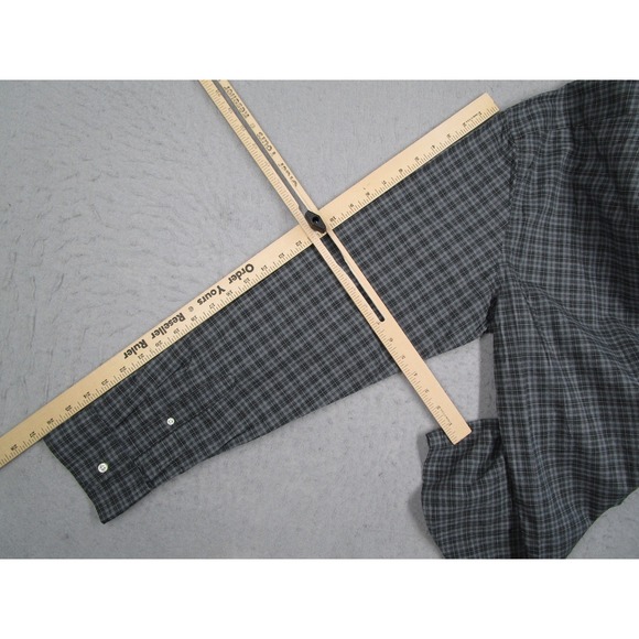 J.Crew Secret Wash Shirt Mens XL Classic Grey Plaid Button Down CO874 Oarsman - Picture 11 of 13